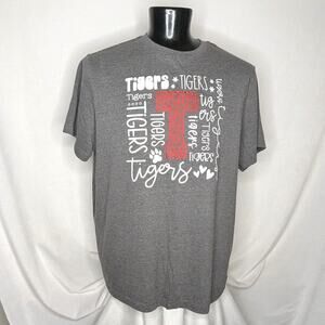 George Men's Shirts Short Sleeve Graphic T-shirt Gray 3XL